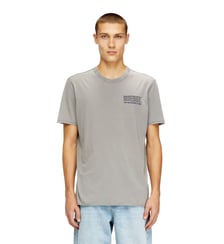 T-shirt délavée à l'acide avec bords bruts Diesel