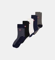 Lot de 5 chaussettes mi-hautes en coton Le Slip Francais