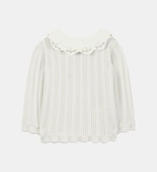 Pull -  laine col claudine volanté Tartine Et Chocolat