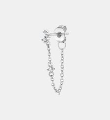 Boucle d'oreille chaîne pendante Ballet or Nebuleuse Bijoux