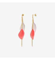 Boucles d'oreilles dorées multi - rio Caroline Najman