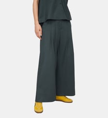 Pantalon à double pince en coton biologique Adolfo Dominguez