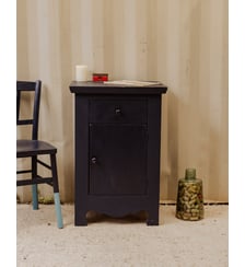 Petit buffet en bois bleu foncé Gilbert N°1783- Produit chiné Debongout