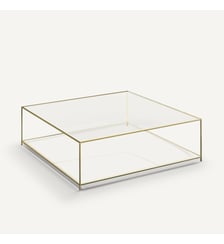 Table basse carrée verre trempé AM.PM