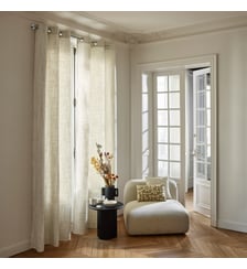 rideau à oeillets Tamisant Jacquard effet tweed bouclé Madura