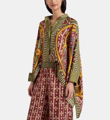 Chemise Foulard Shirt Eclipse Placée Yellow La DoubleJ