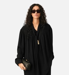 Blouse lavallière en soie mélangée AMI Paris