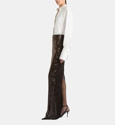 Jupe longue à sequins Balmain