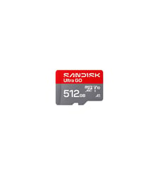 Carte Micro SD Ultra GO uSD 512Go 190MBs C10 UHS Sandisk