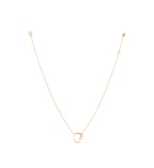 Collier POP EN PLEIN COEUR - Diamant 0,07ct - Or rose 750‰ La Brune & La Blonde