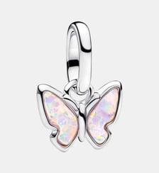Mini Charm Pendant Papillon Rose Pandora