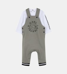 Ensemble salopette et tee-shirt Karl Lagerfeld Kids