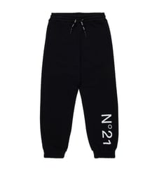Pink fleece trousers with logo N°21