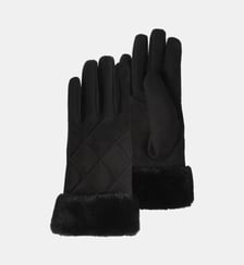 Gants tactiles, chauds, doublés imitation fourrure, taille unique Isotoner