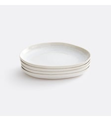 Lot de 4 assiettes dessert en grès nacré La Redoute Interieurs