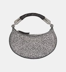 Sac Ebene Mini en daim et cristaux Balmain