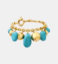 Bracelet chaîne ajustable   doré à l'or fin - Loulou Satellite