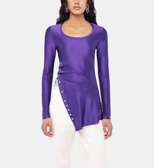 Top drapé en jersey Rabanne