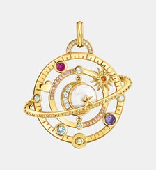 Pendentif avec anneau planétaire et pierres multicolores Thomas Sabo