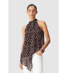 Top fluide asymétrique imprimé pois Ikks