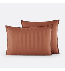 Taie d'oreiller en satin de coton lavé, 118 fils La Redoute Interieurs