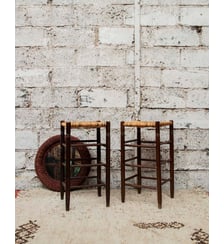 Paire de tabourets de bar Gaston N°113- Produit chiné Debongout