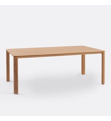 Table de jardin en aluminium décor teck, 6 à 8 couverts La Redoute Interieurs