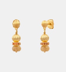 Boucles d'oreilles percées   doré à l'or fin - Avola Satellite