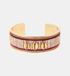 Bracelet jonc ajustable avec coquillages et strass DIADEMA Hipanema