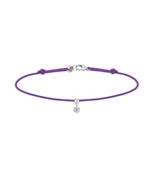 Bracelet Cordon BB - Diamant solitaire 0,10ct - Or blanc 750‰ La Brune & La Blonde