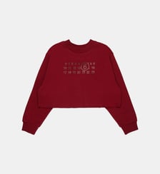 Sweat-shirt col rond avec logo MM6 Maison Margiela