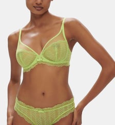 Soutien-gorge plongeant avec armatures Canopée en dentelle Simone Pérèle