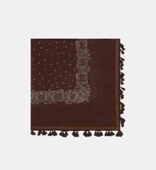 Carré imprimé en coton et soie - DONIA Gerard Darel