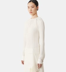 Haut En Charmeuse Plissée Lanvin
