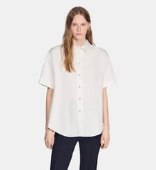 Chemise à dos plissé Sandro