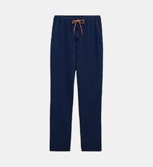 Pantalon 555 en seersucker avec taille élastiquée Serge Blanco
