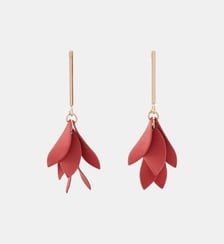Boucles d'oreilles pétales rouges Balaboosté