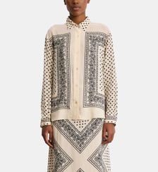 Chemise fluide imprimé bicolore - COLOMBE Pablo