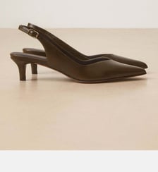 Slingbacks en cuir Numéro 417 Rivecour