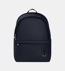 Sac à dos zippé Basile en toile nylon et cuir lisse Le Tanneur