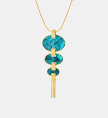 Collier long   doré à l'or fin - Ashanti Satellite