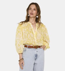 Blouse Imprimée À Manches 3/4 En Coton Devona Maison 123
