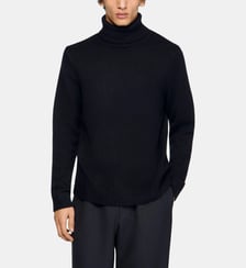 Pull col roulé laine mélangée Sandro