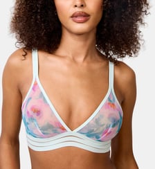 Soutien-gorge triangle sans armatures Nufit Garden motif floral Maison Lejaby