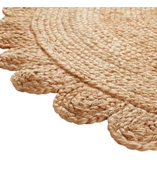 Tapis jute rond forme fleur La Redoute Interieurs