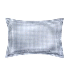 Taie d'oreiller imprimée en percale de coton, MINI VICHY CELESTE Essix