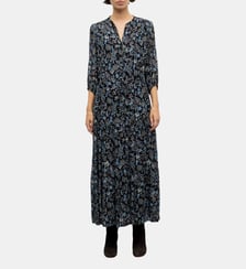 Robe longue élastiquée à fleurs - CORIE Gerard Darel