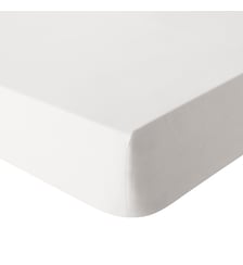 Drap housse uni en percale de coton lavée, bonnet de 35cm, DELICATE Essix