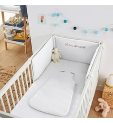 Tour de lit en gaze de coton personnalisé La Redoute Interieurs