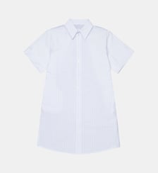 Robe chemise courte à rayures MM6 Maison Margiela